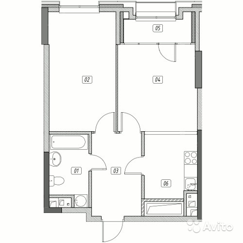 Продам квартиру в новостройке ЖК «Эталон-Сити» , Корпус 4. Очередь 2 2-к квартира 55 м² на 16 этаже 31-этажного монолитного дома , тип участия: ДДУ в Москве. Фото 1