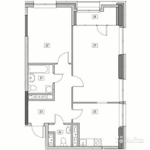 Продам квартиру в новостройке ЖК «Эталон-Сити» , Корпус 5. Очередь 2 2-к квартира 72 м² на 27 этаже 31-этажного монолитного дома , тип участия: ДДУ в Москве. Фото 1