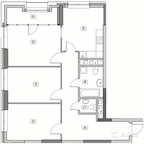 Продам квартиру в новостройке ЖК «Эталон-Сити» , Корпус 5. Очередь 2 3-к квартира 85 м² на 29 этаже 31-этажного монолитного дома , тип участия: ДДУ в Москве. Фото 1