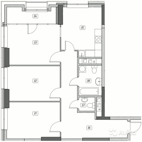 Продам квартиру в новостройке ЖК «Эталон-Сити» , Корпус 5. Очередь 2 3-к квартира 85 м² на 7 этаже 31-этажного монолитного дома , тип участия: ДДУ в Москве. Фото 1