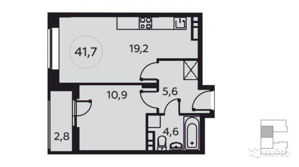 Продам квартиру в новостройке ЖК «Москва А101» , Корпус 18 1-к квартира 41 м² на 10 этаже 15-этажного монолитного дома , тип участия: ДДУ в Москве. Фото 1