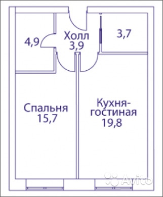 Продам квартиру в новостройке ЖК «Сердце столицы» , Дом 1 1-к квартира 48 м² на 6 этаже 36-этажного кирпичного дома , тип участия: ДДУ в Москве. Фото 1