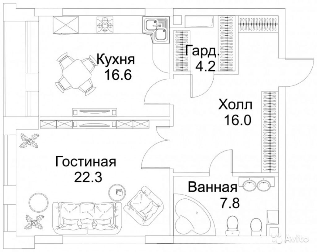 Продам квартиру в новостройке ЖК BARRIN HOUSE (Баррин Хаус) , Razumovsky House (Разумовский Хаус) 1-к квартира 68 м² на 3 этаже 10-этажного монолитного дома , тип участия: ДДУ в Москве. Фото 1