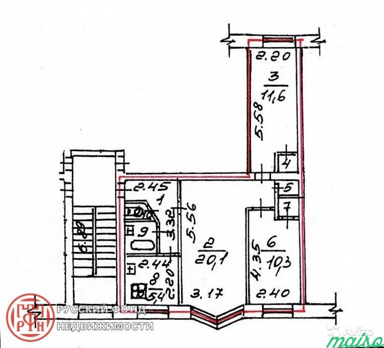 3-к квартира, 57 м², 2/5 эт. в Санкт-Петербурге. Фото 7