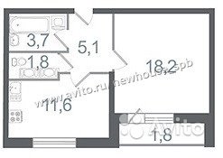 1-к квартира, 41 м², 9/16 эт. в Санкт-Петербурге. Фото 2