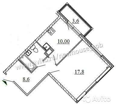 1-к квартира, 42 м², 7/16 эт. в Санкт-Петербурге. Фото 2