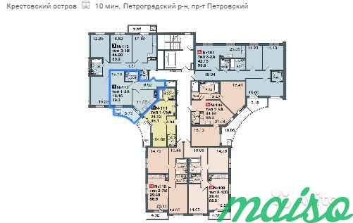 1-к квартира, 39.3 м², 7/9 эт. в Санкт-Петербурге. Фото 7