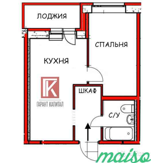 1-к квартира, 42.2 м², 11/17 эт. в Санкт-Петербурге. Фото 1