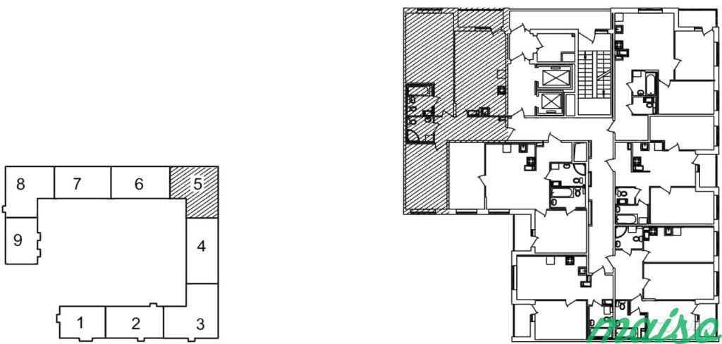 2-к квартира, 79.7 м², 10/14 эт. в Санкт-Петербурге. Фото 4