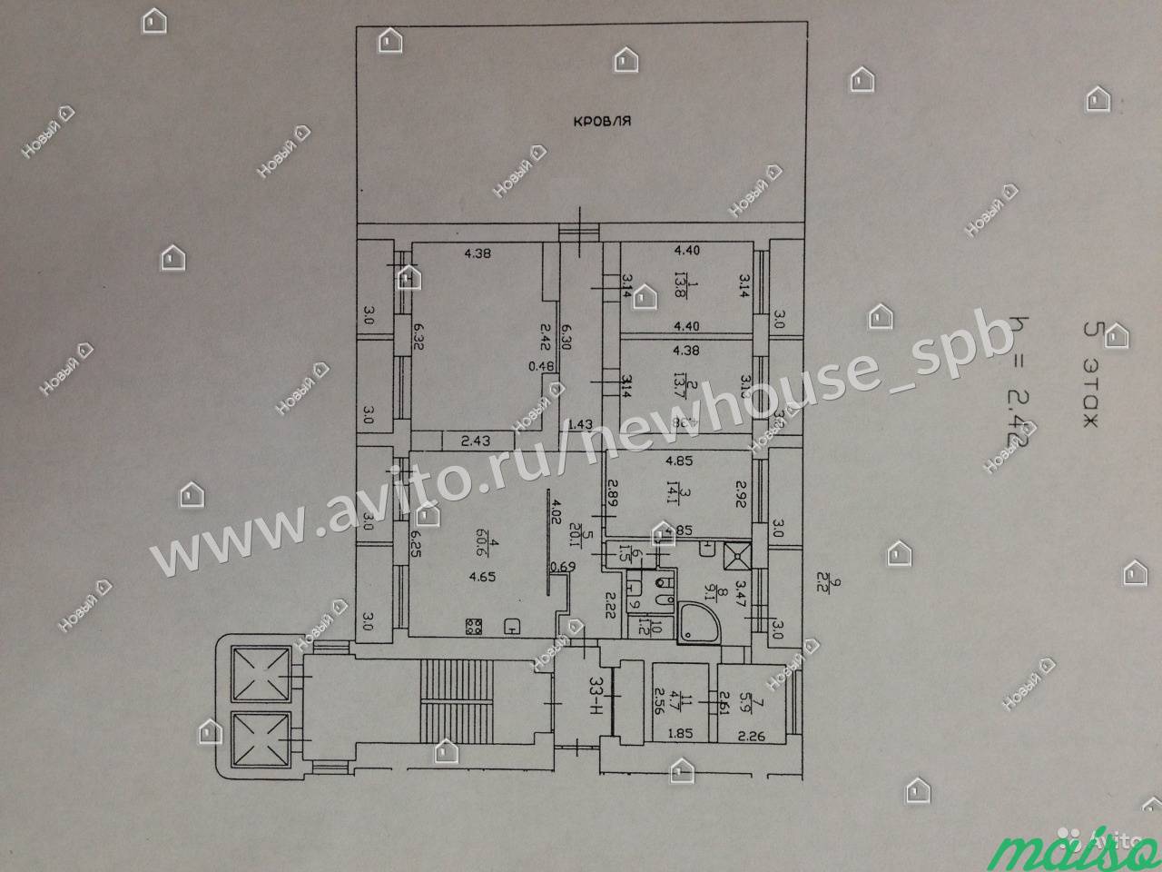 4-к квартира, 147 м², 5/7 эт. в Санкт-Петербурге. Фото 2