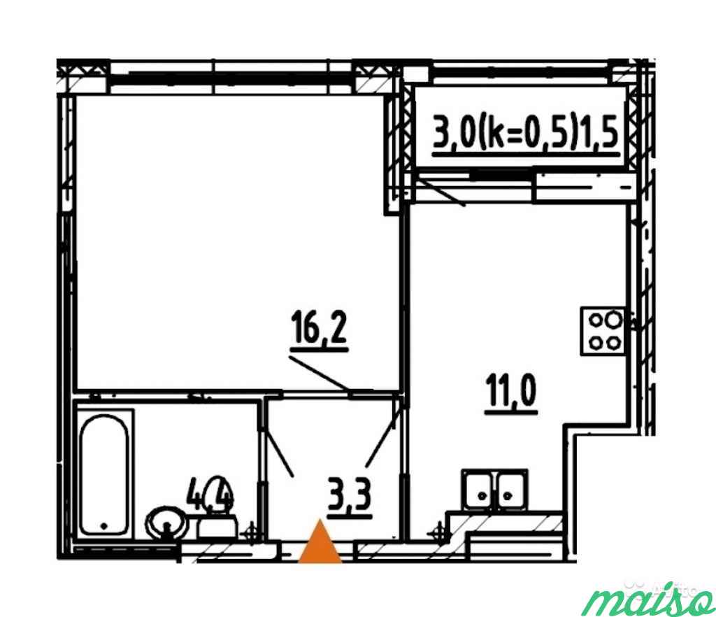 1-к квартира, 36.4 м², 3/18 эт. в Санкт-Петербурге. Фото 8