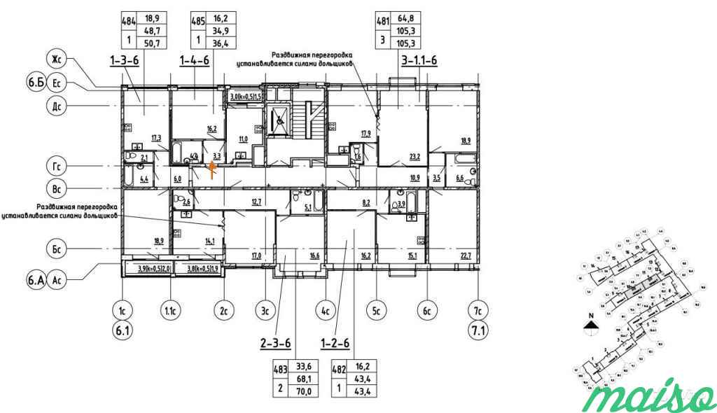 1-к квартира, 36.4 м², 3/18 эт. в Санкт-Петербурге. Фото 9