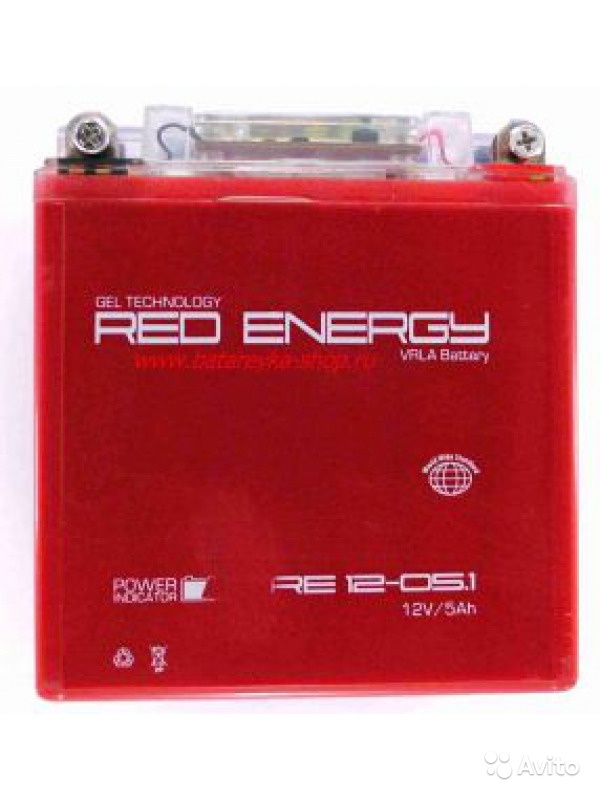 Red Energy RE 1205.1 12V 5 А/Ч 45 А обр. пол в Москве. Фото 1