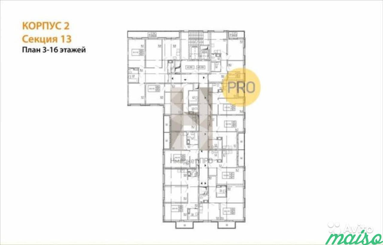 3-к квартира, 85.4 м², 11/17 эт. в Санкт-Петербурге. Фото 1