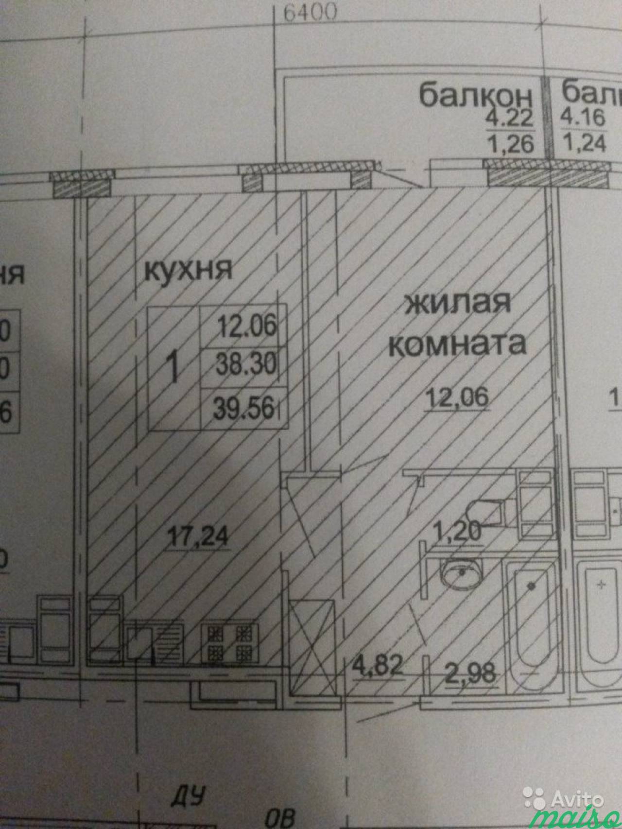 1-к квартира, 39.6 м², 9/16 эт. в Санкт-Петербурге. Фото 1