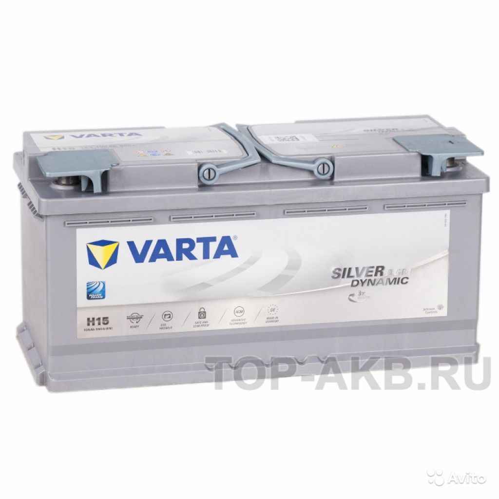 Аккумулятор Varta AGM H15 105R (Start-Stop) 950A 3 в Москве. Фото 1