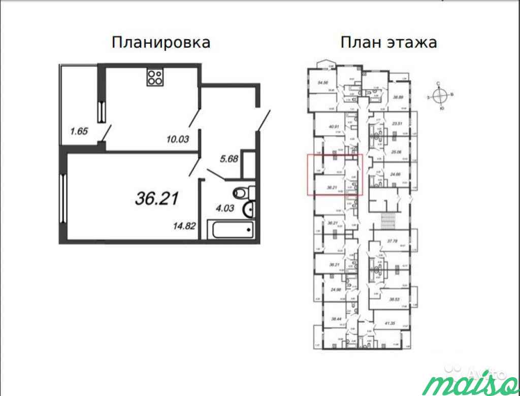 1-к квартира, 36 м², 6/12 эт. в Санкт-Петербурге. Фото 1