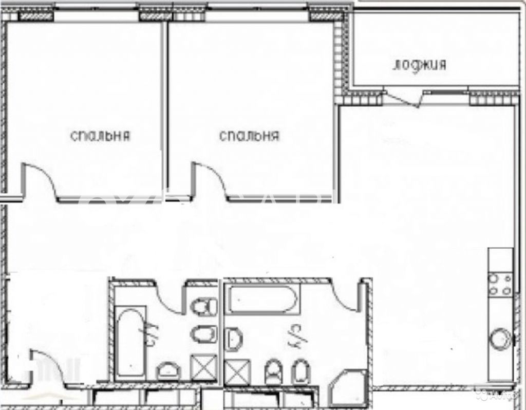 Продам квартиру 3-к квартира 94 м² на 13 этаже 15-этажного монолитного дома в Москве. Фото 1