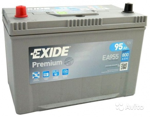 Автомобильный аккумулятор Exide Premium 95 А.ч EA9 в Москве. Фото 1