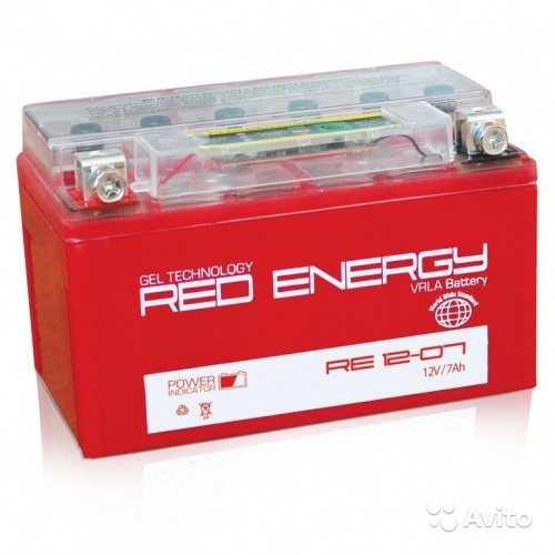 Мото аккумулятор Red Energy DS 12-07 (YTX7A-BS) (1 в Москве. Фото 1