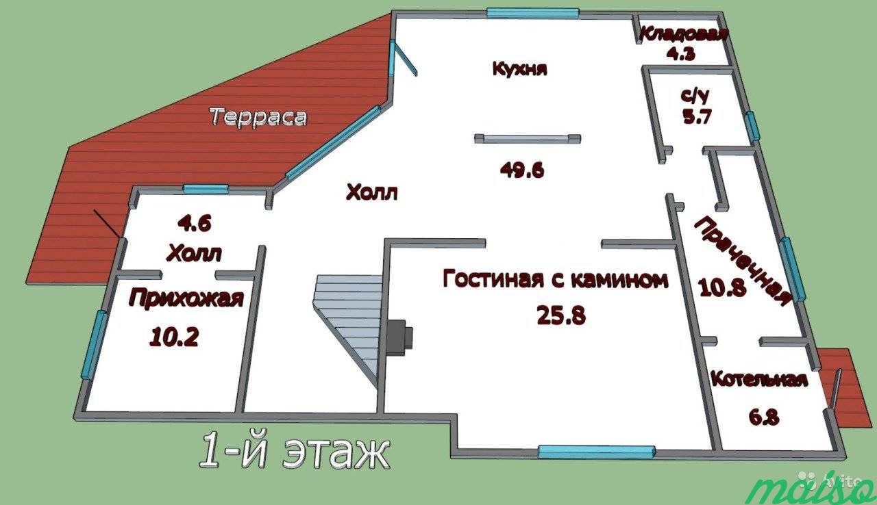 Дом 249 м² на участке 11.6 сот. в Санкт-Петербурге. Фото 7