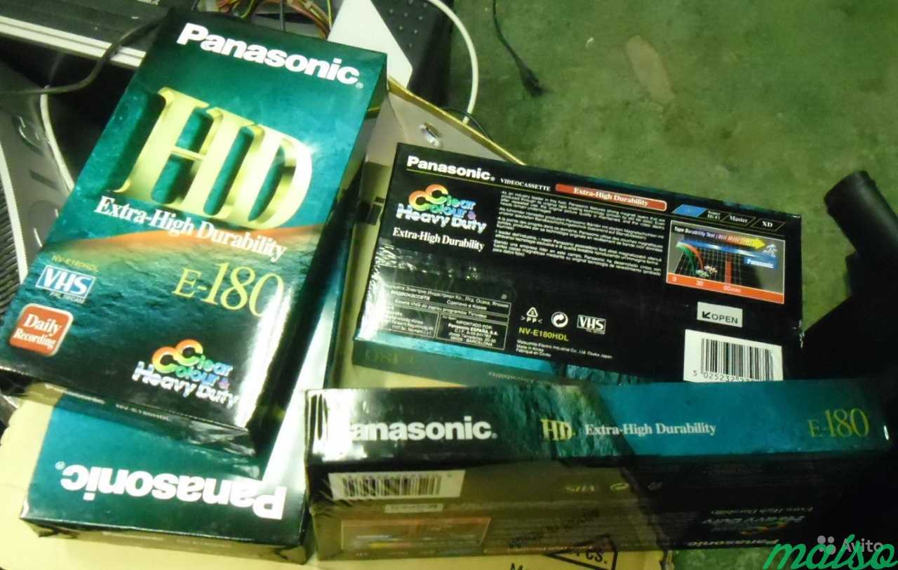 Видео кассеты Panasonic VHS E-180 новые и др в Санкт-Петербурге. Фото 1
