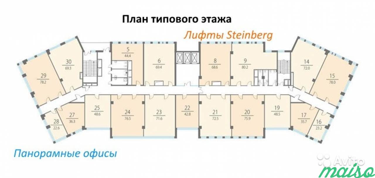 Прямая аренда, офис 200 кв.м в новом бизнес-центре в Санкт-Петербурге. Фото 2
