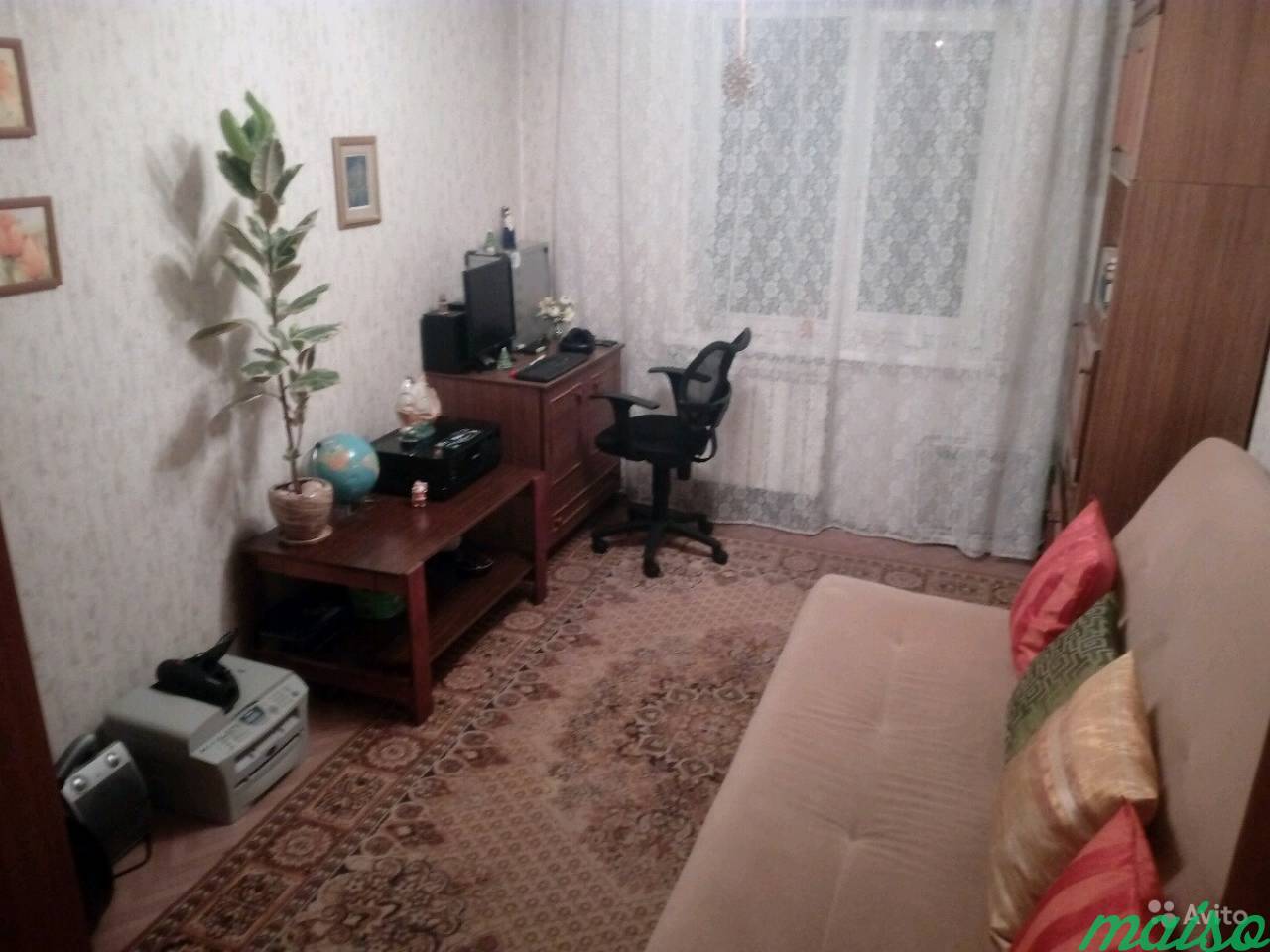 Комната 12 м² в 2-к, 1/5 эт. в Санкт-Петербурге. Фото 1