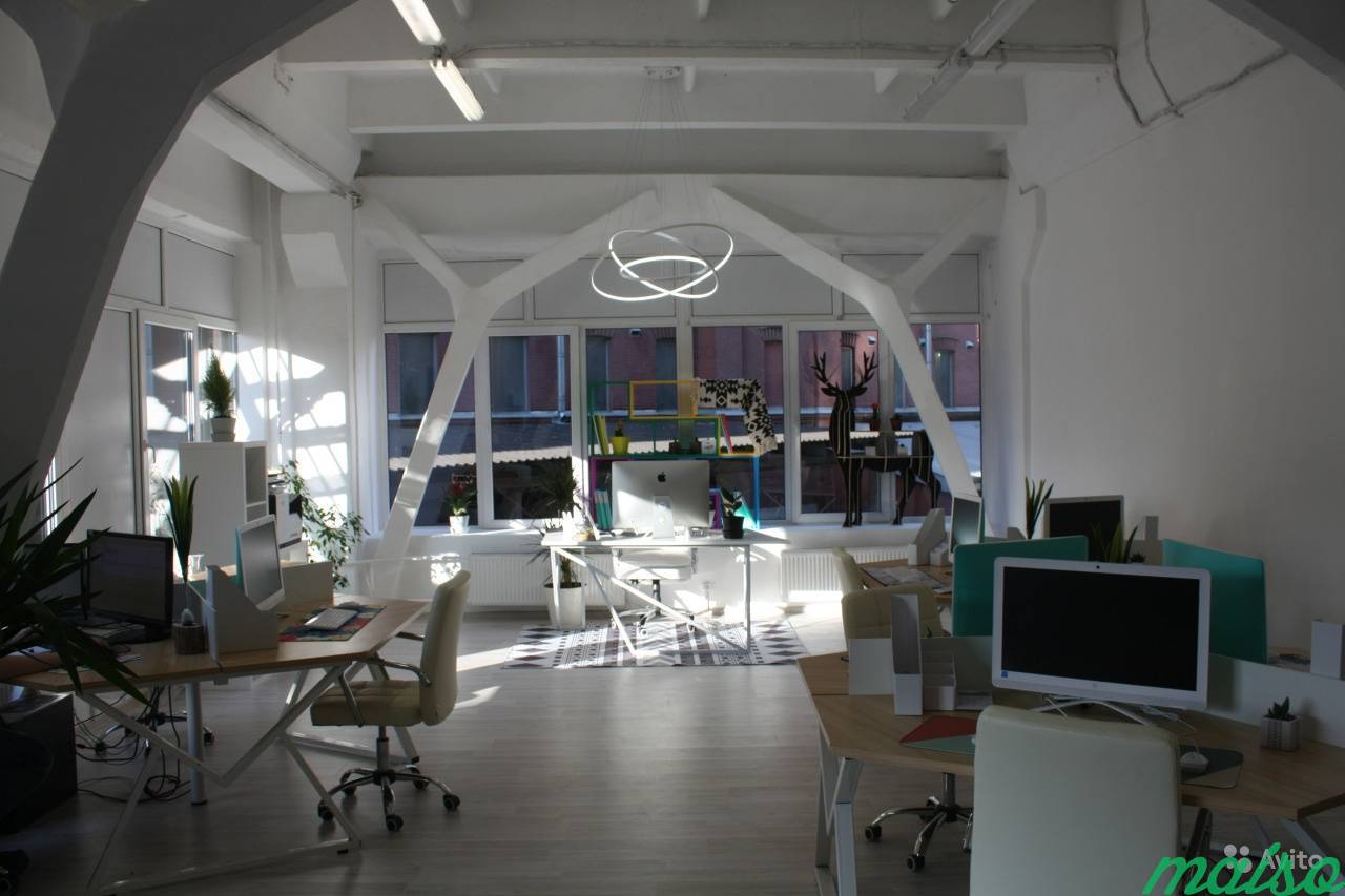 Креативный офис в стиле loft 87.5 м² в Санкт-Петербурге. Фото 1