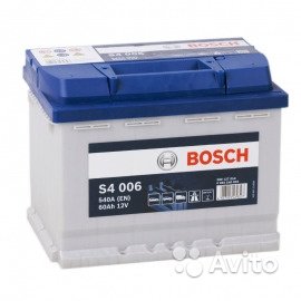 Аккумулятор Bosch S4 006 60Ah п/п 540A в Москве. Фото 1