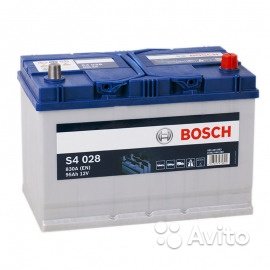 Аккумулятор Bosch S4 028 95Ah о/п 830A в Москве. Фото 1