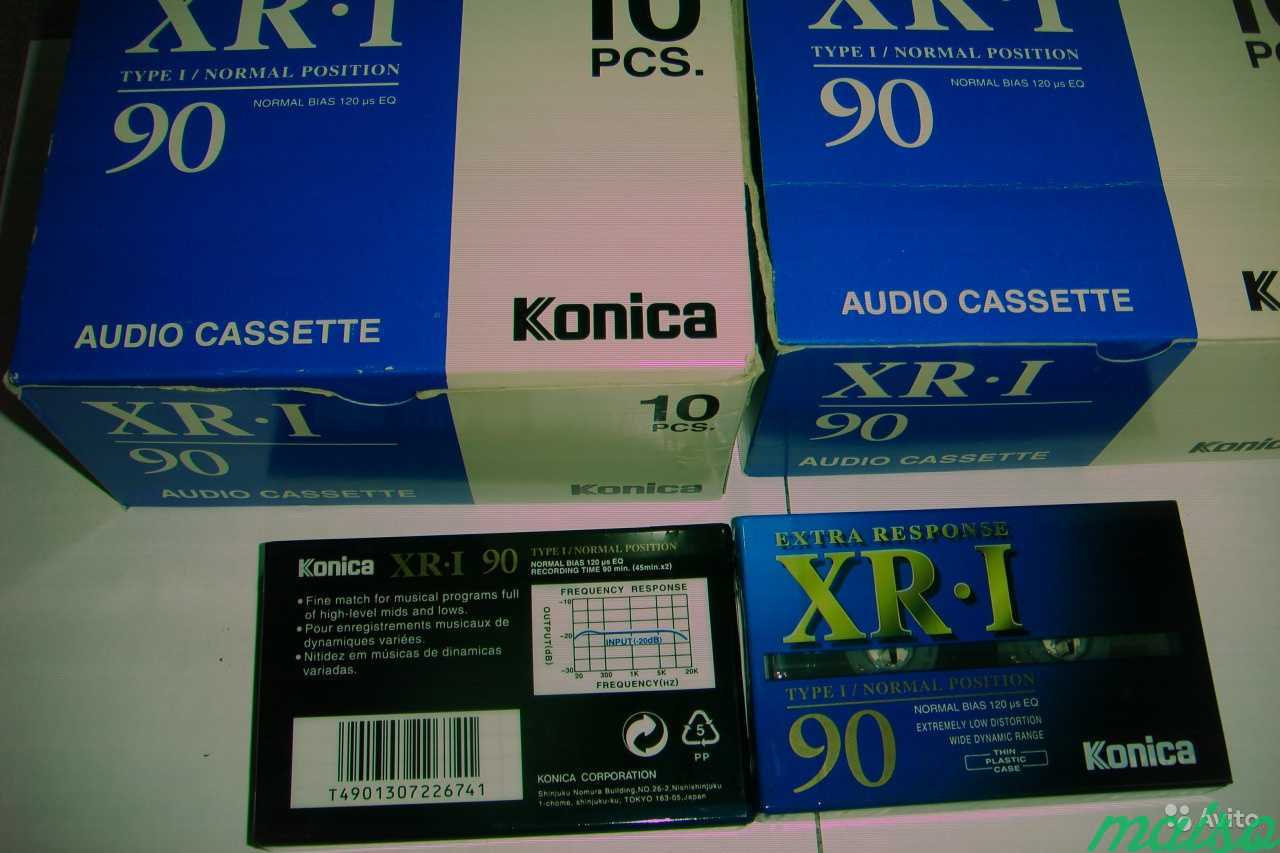 Аудио кассеты konica XR I 90 japan новые в Санкт-Петербурге. Фото 3