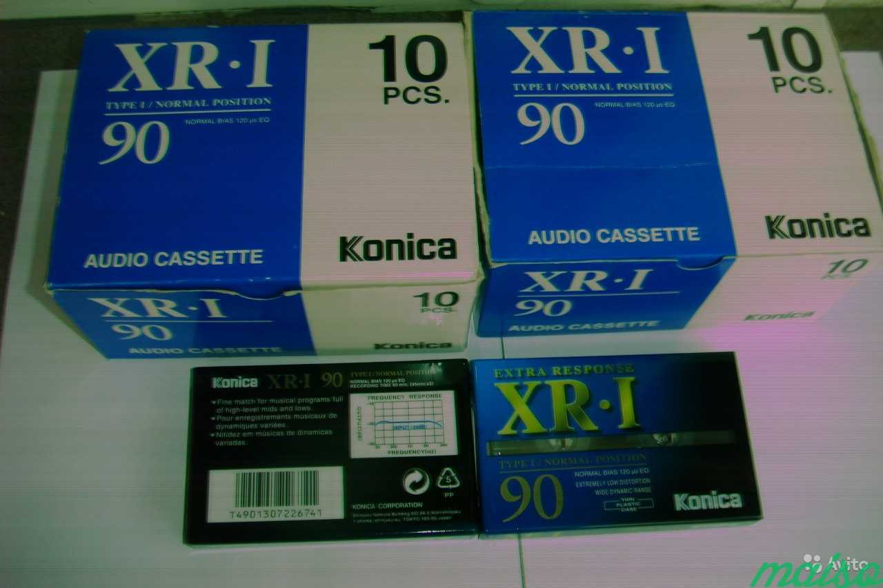 Аудио кассеты konica XR I 90 japan новые в Санкт-Петербурге. Фото 1