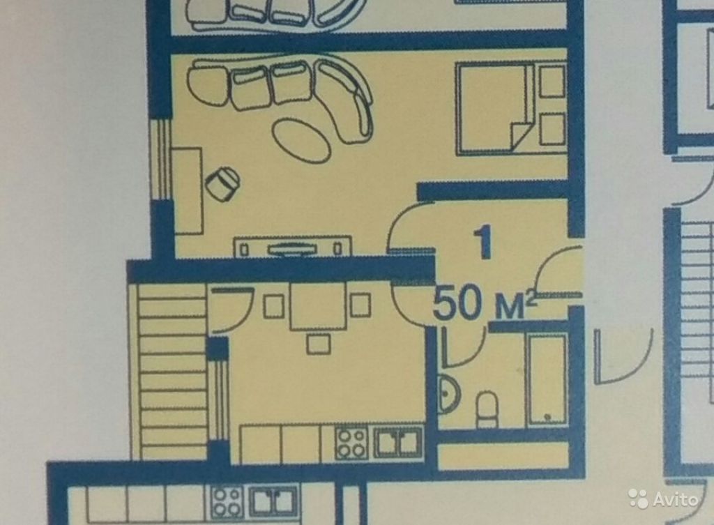 Продам квартиру в новостройке Студия 50 м² на 23 этаже 32-этажного монолитного дома в Москве. Фото 1
