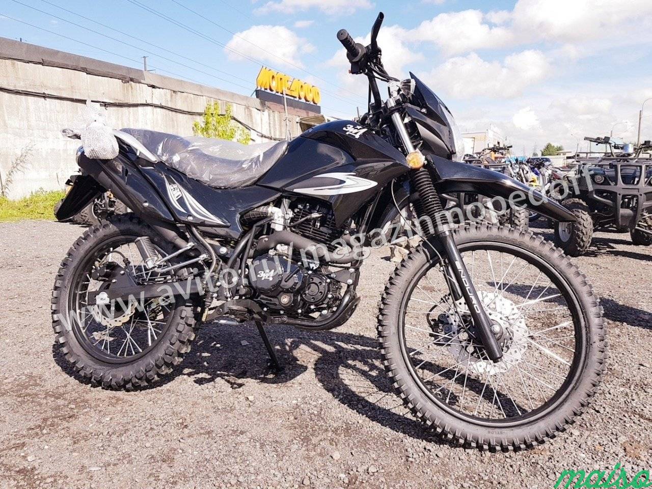 Мотоцикл Lifan YX 250GY-C5C Black + шлем в подарок в Санкт-Петербурге. Фото 1
