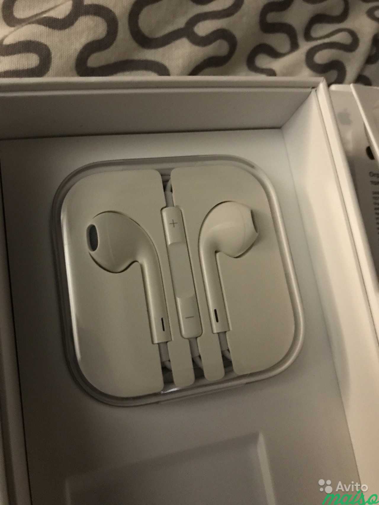 Наушники Apple iPhone earpods новые 100 оригинал в Санкт-Петербурге. Фото 2