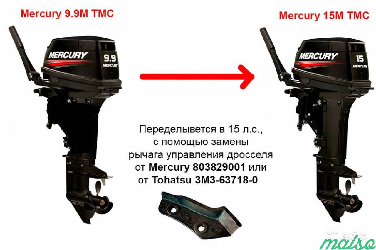 Лодочный мотор Mercury 9.9 M TMC Японский плм в Санкт-Петербурге. Фото 2