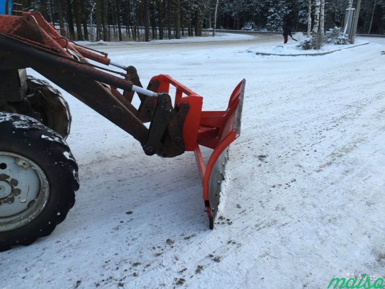Снежный отвал поворотный для куна трактора мтз в Санкт-Петербурге. Фото 1