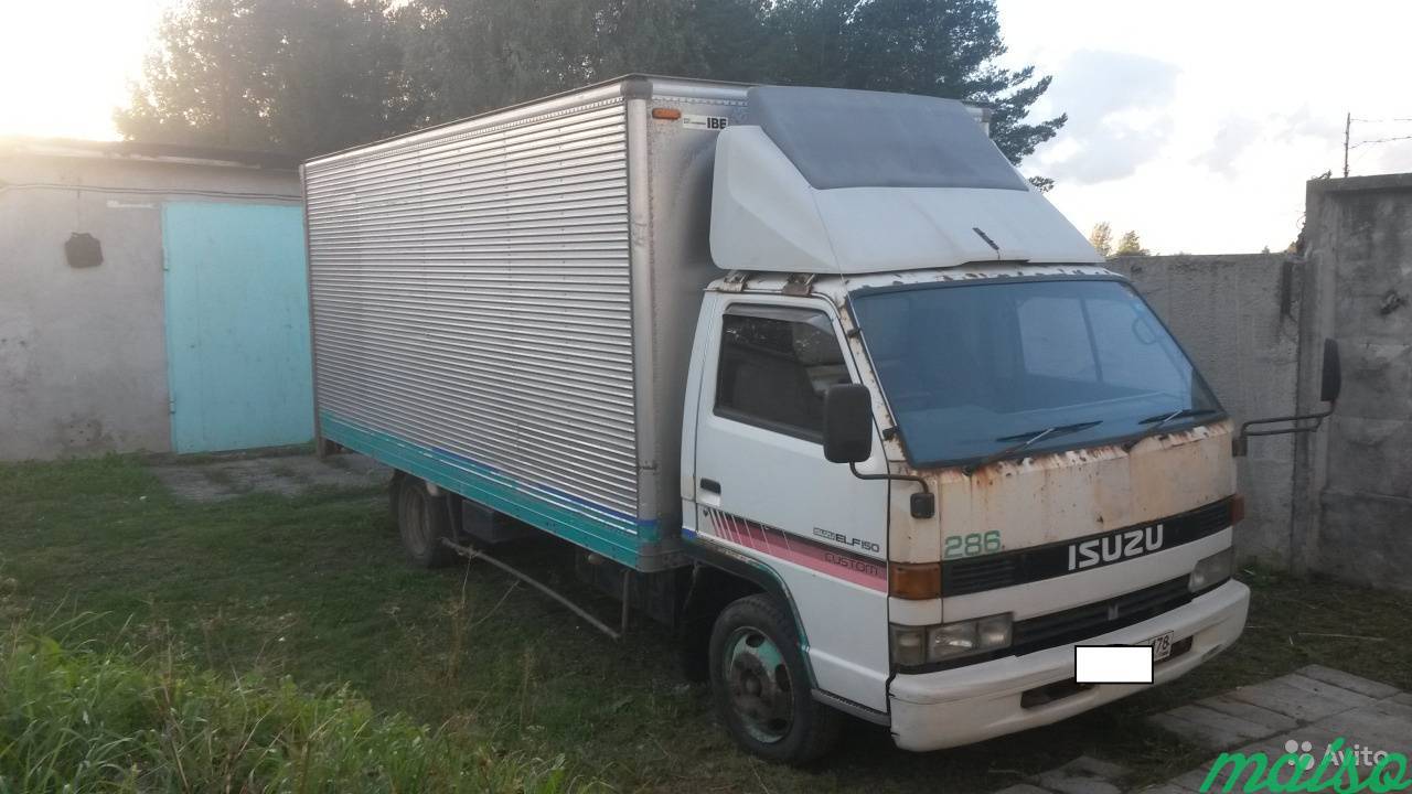 Isuzu ELF 1992 г.в. NPR66P 4HF1 фургон 3 тонны в Санкт-Петербурге. Фото 1