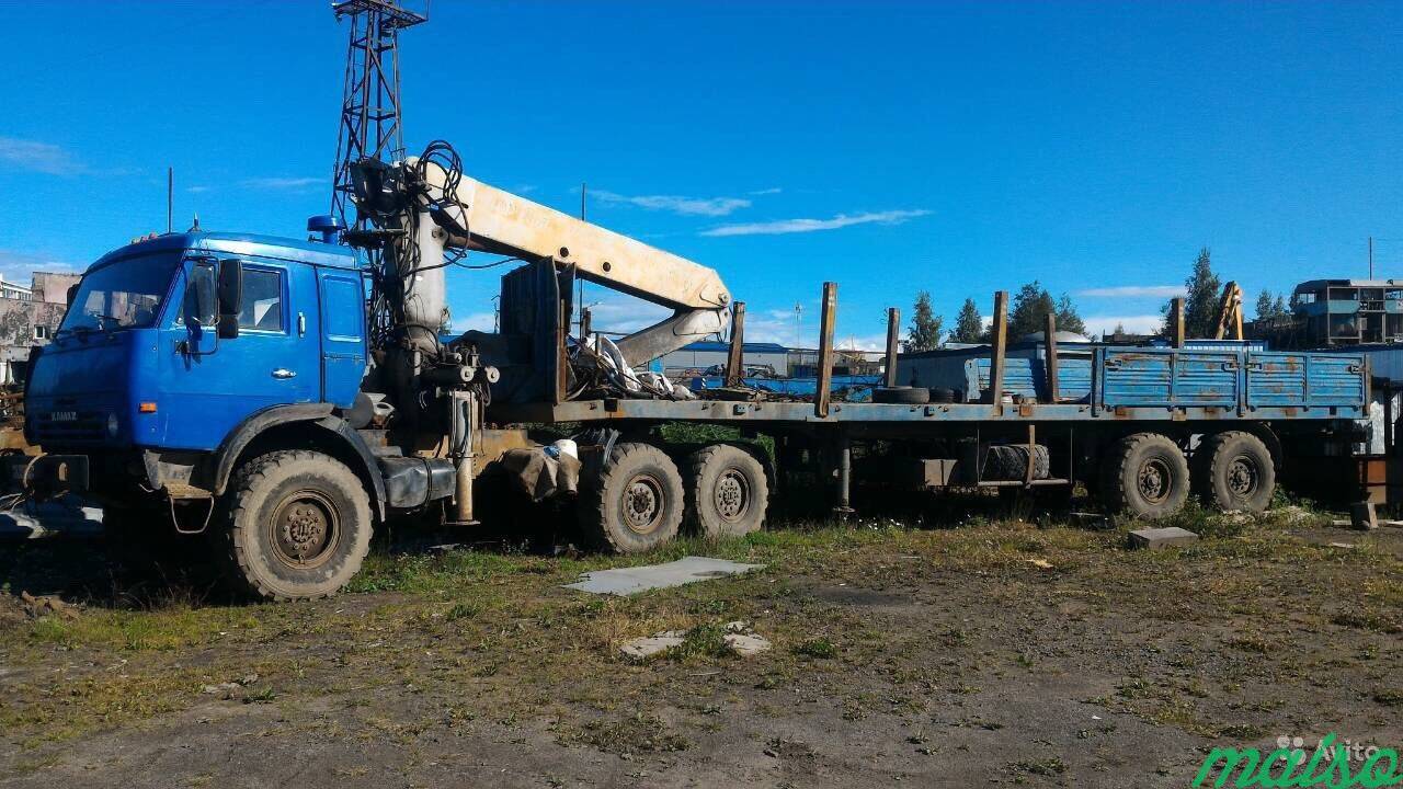 Камаз-43118 вездеход 6х6 с краном инман гп 9 тонн в Санкт-Петербурге. Фото 1