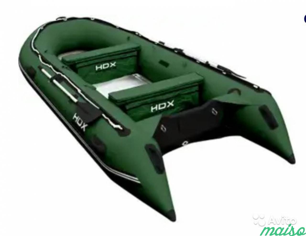 Лодка HDX oxygen 4.3 м, зеленая в Санкт-Петербурге. Фото 1