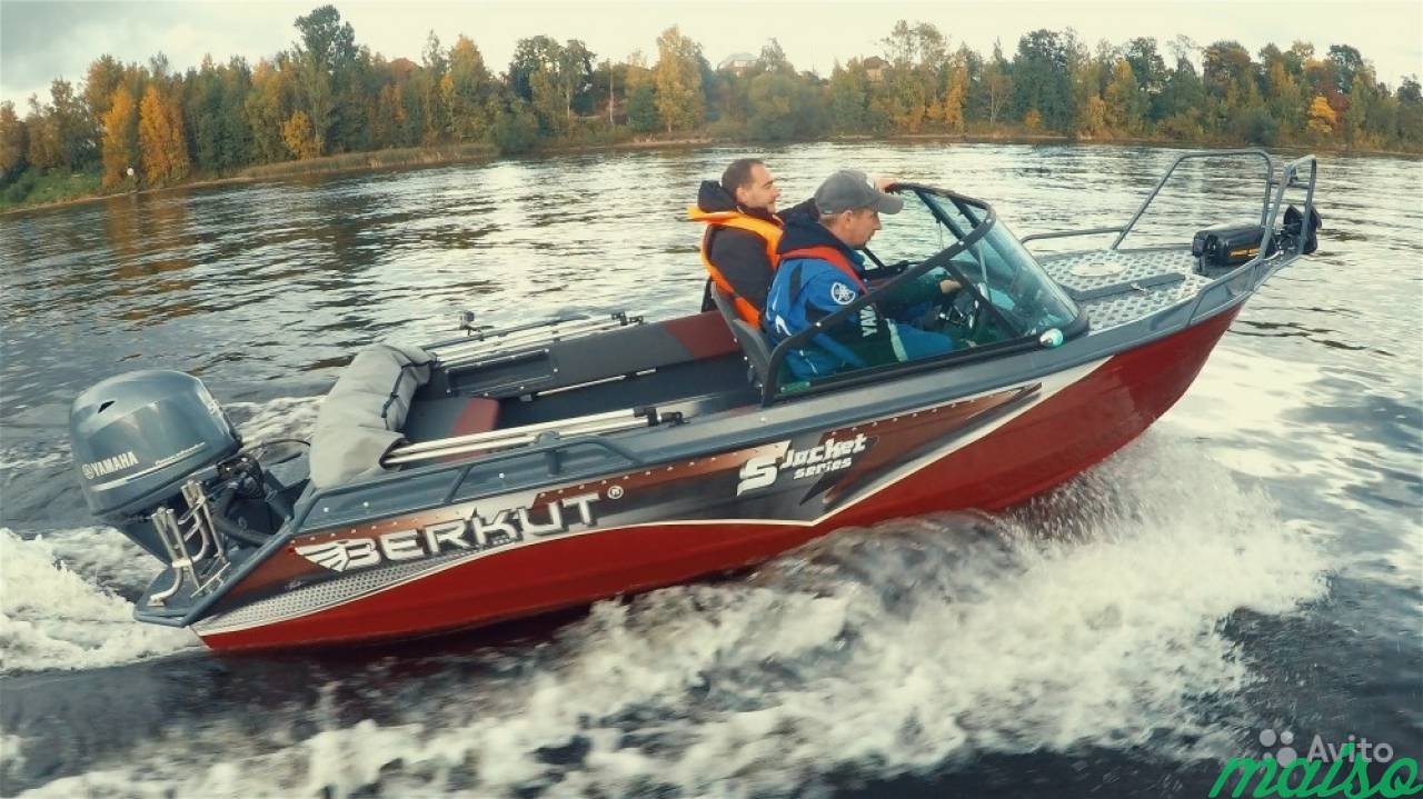 Моторную лодку- катер Беркут 430 в Санкт-Петербурге. Фото 1