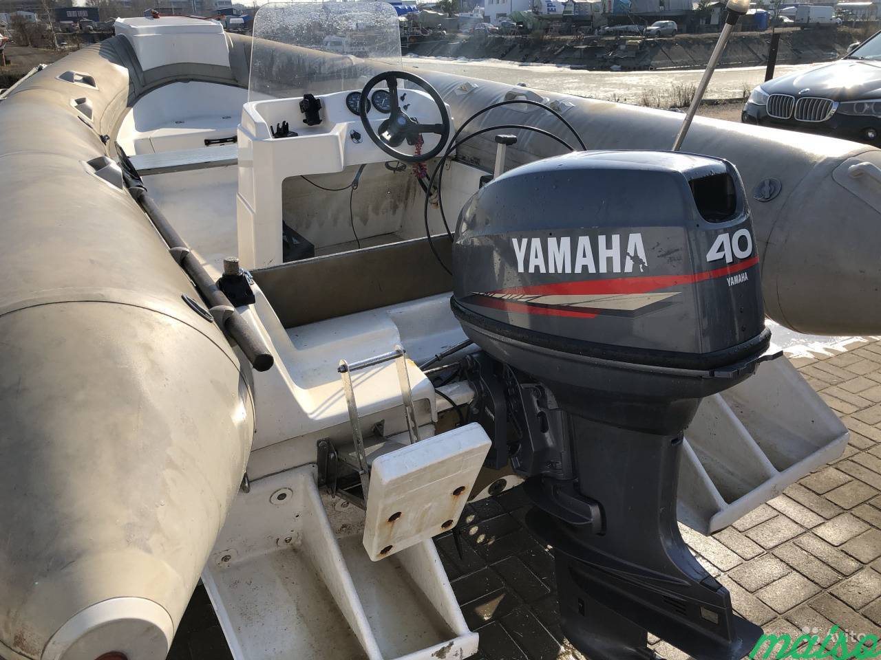 Катер риб SkyBoat 440 RIB мотор Yamaha 40лс прицеп в Санкт-Петербурге. Фото 12