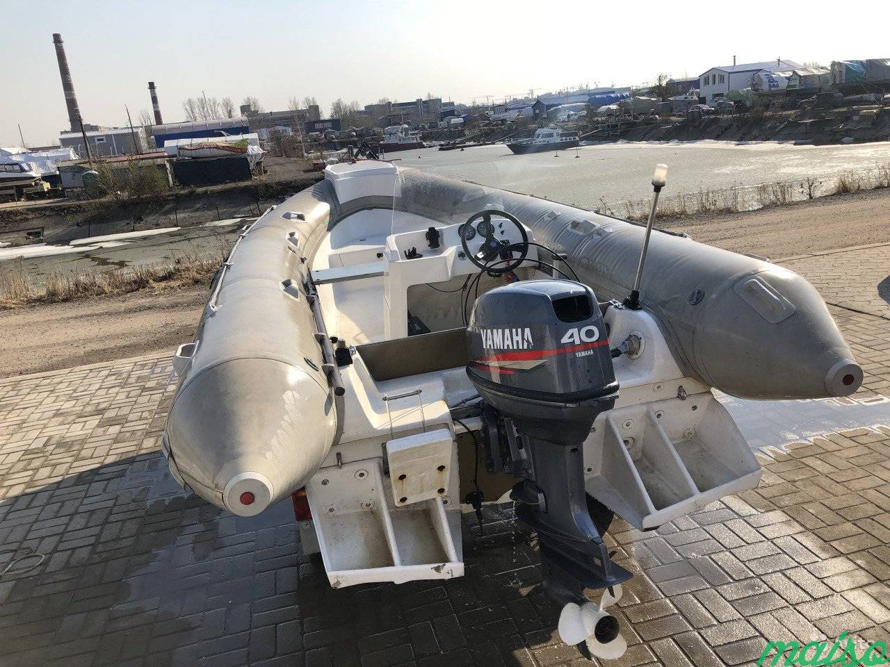 Катер риб SkyBoat 440 RIB мотор Yamaha 40лс прицеп в Санкт-Петербурге. Фото 8