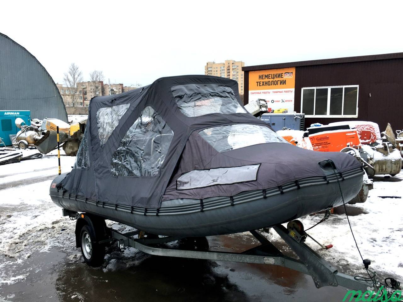 Моторная лодка Посейдон titan с оборудованием в Санкт-Петербурге. Фото 4