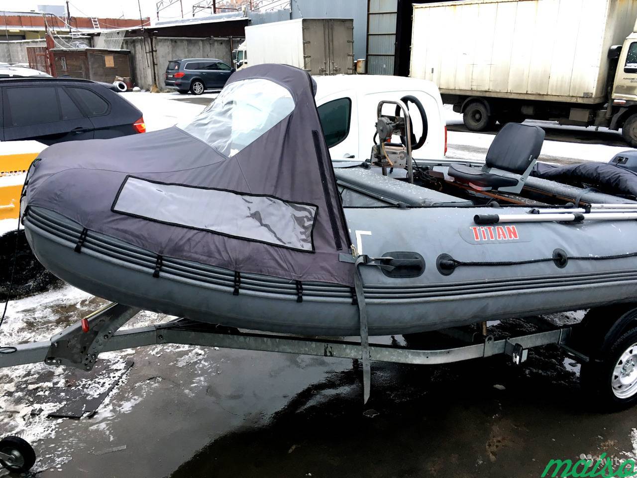 Моторная лодка Посейдон titan с оборудованием в Санкт-Петербурге. Фото 2