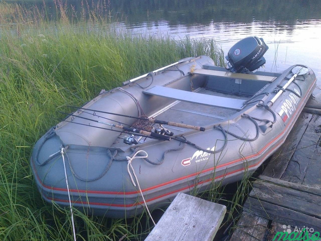 Лодка Мнев Фаворит-420, плм Yamaha-15 в Санкт-Петербурге. Фото 1