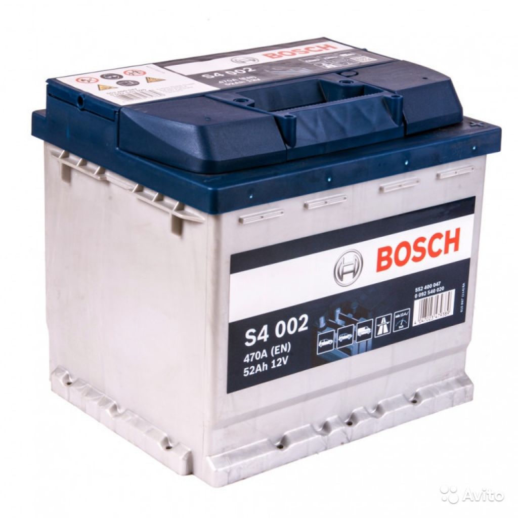 Аккумулятор Bosch S4 002 52 Ач в Москве. Фото 1