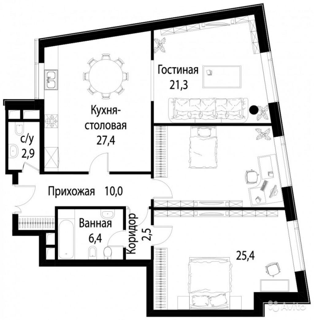 Продам квартиру в новостройке ЖК «Кленовый DOM» (Кленовый ДОМ) 3-к квартира 115 м² на 5 этаже 5-этажного кирпичного дома , тип участия: ДДУ в Москве. Фото 1