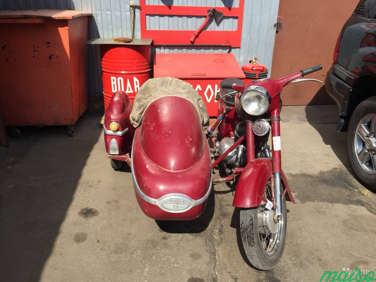 Jawa 350 с коляской